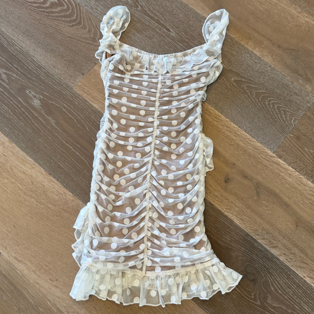MAJORELLE Bandit Mini Dress in Cream - Picture 5 of 10